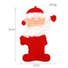 31cm géant jumbo grand arc-en-ciel bulles de pointerie popper puzzle toys santa claus en forme puste pop sensory caoutchouc de Noël père fête gi5043404