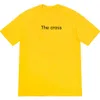 高級メンズ夏Tシャツクロス刺繍プリントティー若い男の子ガールヒップホップクール半袖カップルサイズS-XL