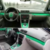 Per Audi A4 B6 B7 2002-2008 Interni Pannello di controllo centrale Maniglia per porta Adesivo in fibra di carbonio Decalcomanie Car styling Accessorie