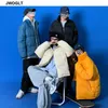 若者男性冬のジャケットブランドカジュアルな厚い厚い防風コート韓国のファッションカップルジッパーアウトウェアパーカー210528