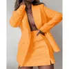 Fashion Women Streetwear Candy Kolor Podstawowe zestawy blezerów płaszcz + szorty Slim Sucible kurtka 220221