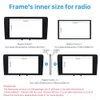 Black Double Din Carro Rádio Fáscia Para 2003 2004 2005 2005-2008 AUDI A3 AutoStereo Painel Kit Audio Frame Frame Instalação