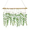 Decorative Flowers & Wreaths With Wooden Stick Living Room Greenery Artificial Plant Farmhouse Home Decor Foliage Rustic Party Eucalyptus Vi