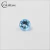 3 pezzi per confezione topazio naturale pietra preziosa sciolta 4 mm topazio azzurro taglio rotondo gemma H1015