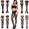 Entrejambe ouvert Bas résille Chaussettes Collants Collants Bas à bretelles Noir Slim Bodystocking Sous-vêtements Lingerie Vêtements pour femmes Will and Sandy