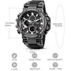 Smael Men Sport Zegarki Digital Dwukrotnie Time Chronograf Zegarek Męskie LED Chronometre Tydzień Wyświetlacz Wristwatches Montre Homme Godziny 210804