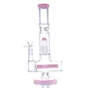 Hookahs matrix perc tubería de agua dab rig grueso fumar en línea perc bongs de vidrio conjunta 14.5mm hembra