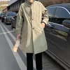 koreansk mäns trench coat