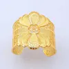 Luxury Indian Big Wide Bangle 24k Gold Color Flower Bangles For Women African Dubai Arab Wedding Jewelry Gifts7898520