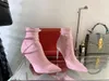 Socks autumn 2021 new pointed elastic thin boots children's middle tube high heels