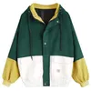 Autumn Women Coats Corduroy Patchwork Oversize Zipper Jackets Windbreaker And Baseball-Uniform Clothes