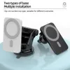 15W Halolock Magnetic Wireless Car Charger Mount för iPhone 12 Pro Max Magsafing Snabb Laddning Trådlös laddare Bilhållare till Huawei Xiaomi Samsung S10