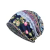 Beanies Women Floral Cancer Chemo Hat Beanie Scarf Turban Head Wrap Cap Cotton Commerad Monterad Sticked For High Quality #O1 SCOT22
