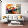 Moderne abstrakte Gemälde Blumenausdruck handgefertigt Willem Haenraets Leinwandkunst für Heimdekorationsgeschenk