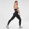 Chrleisure Kvinnor Legging Fitness Push Up Seamless High Waist Workout Leggins Mujer Gym Legins 211215