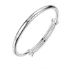 Kofsac 2021 Hot Silver Color Bangles for Women Fashion Leaf Bracelet Lady Bangle Daily Wear Jewelry Gifts Wholesale Q0719