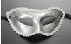 Atacado festa metade do rosto, muitas cores, pvc25pcs / lote mini branco masquerade decorações máscaras assustadoras para mulheres Venetian Halloween máscara