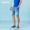 zomer denim shorts mannen mode rauwe zoom trekkoord wassen korte hoogwaardige merkkleding sj130565 210713