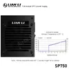 Поклонники охлаждения Lian Li SP750 Небольшой источник питания SFX Rated 750W Золотая медаль Полный модуль O11D Mini PSU Настольный компьютер ITX MOBO ALU7448748