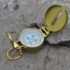 Gadgets en extérieur Pocket Brass Boussole Golden Camping Camping Randonnée Navigation Nautique Marine Survie Navigation