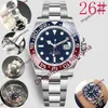 20 Watch Watch Watch 40 mm Batman Małe wskaźniki regulowane osobno 2813 Automatyczne zegarek ze stali nierdzewnej Montre de Luxe Waterproof Men314a