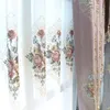 Занавес Drapes American Country Европейский стиль хлопчатобумажные льняные розовые ретро классические затенения для гостиной спальня украшения