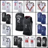 NCAA Los 2 Kawhi 13 Maillots de basket-ball Paul Leonard George Angeles 23 LBJ Docic lippers Maillot cousu a7