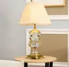 luxury crystal table lamp bedroom desk lights study table lighting bedside crystal home decor gold base table lamps living room