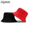 Cloches DiLidala Outdoor Solid Smooth Fisherman Hat For Women Korean Version Summer Sunscreen Sunhat Fashionable Bucket Man