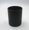 2021 Ny grossist 5x6cm Svart Vit Röd Matt Transparent Glas Candle Tom Cup DIY Candle Container