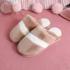 2021 Winter Men and Women Thicken Warm Rabbit Fur Indoor Home Furnishing Cotton Shoes Lovers Creative Non-slip Plush Slippers Y0804