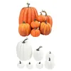 7pcs Artificial Pumpkins Assorted Fake Simulation Pumpkin for Halloween Thanksgiving Party Home Decoration 2109252238231