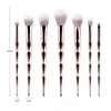 Fashion 7st Gold Unicorn Makeup Brush Set Diamond Foundation Blending Power Eyeshadow Brush Cosmetic Beauty Make Up Tool Kit