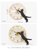 Orologi da parete moderno appaltato cat decorativo orologio design creativo soggiorno decorazione decorazione famiglia muto