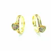 Neue Mode 6 Arten Herzförmige Ringe für Frauen Gold Farbe Verstellbare Ring Party Hochzeitstag Jubiläum Schmuck Geschenk