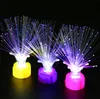 Juguetes con luces LED Festival Palos ópticos Lámparas de fibra de rosa Lámpara decorativa ajustable Juguete luminoso para fiesta
