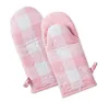 Colorful Plaid Oven Mitts Gloves Microwave Heat Proof Resistant Glove Heat Insulation Thichened Oven Mitts Bakeware Glove