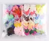 40 Colors 3 Inch Cute Ribbed Ribbon Hair Bows with Clip Baby Girl Hair pin Boutique Hair Accessories Party Gifts GC29