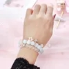 Korean version simple crystal pendant bracelet sister Bracelet personality female student Mori Department