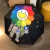 Designer vintage Umbrelle automatiche Pieghevole Pieghevole e ombrelloni Sun Flower Ombrelli Regali per donna ragazze