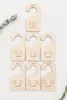 7pcs/set Wooden Baby Clothing Size Dividers Nursery Closet Clothes Organizers Baby Wardrobe Dividers Newborn Gift