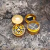 1 x smerigliatrice in alluminio di alta qualità dia. 42 mm 4 parti tabacco Gridner Crusher Herb/Spice Grinder con confezione regalo