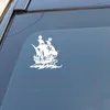 14.6 * 16,1 cm Einzigartige Piratenschiff Dekor Auto Reflektierende Aufkleber Vinyl Grafikzubehör Silhouette C16-1038