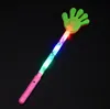 Fournitures de fête 100 pcs Coloré Clignotant LED Glow Stick Main Clapet Pour Mariage Anniversaire Festival Concert Acclamations Bâtons Lumineux RRD13579