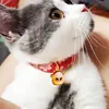 Hond Hond Kat Kraag Japan Stijl Kragen met Bell Pets Bells Kleine Honden 16 Kleuren WY1334