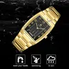 Orologi da polso 2022 Fashion WWOOR Square Watches For Men Orologio da polso Luxury Gold Black Stainless Steel Orologio al quarzo impermeabile Relogio Masculin