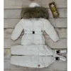 Zestawy odzieży Dzieci039s Zima dziewczynka ubrania chłopcy w dół kurtka maluchowe parko ciepłe snowsit dzieci wielkie naturalne futra warstwa 9313876