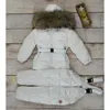 Kläder sätter barn039s vinter baby flicka kläder pojkar ner jacka småbarn parka varma snöar barn stora naturliga päls outwear 9313876