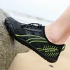 Green Water Shoes For Men Aqua Upstream New Breathable Mesh Beach Sandals Summer Sport Women Swimming Slippers X0728
