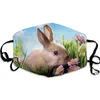 Easter Face Masks Adult Rabbit Egg Face Mask Washable Breathable Fashion Easter Windproof Masks for Man Woman